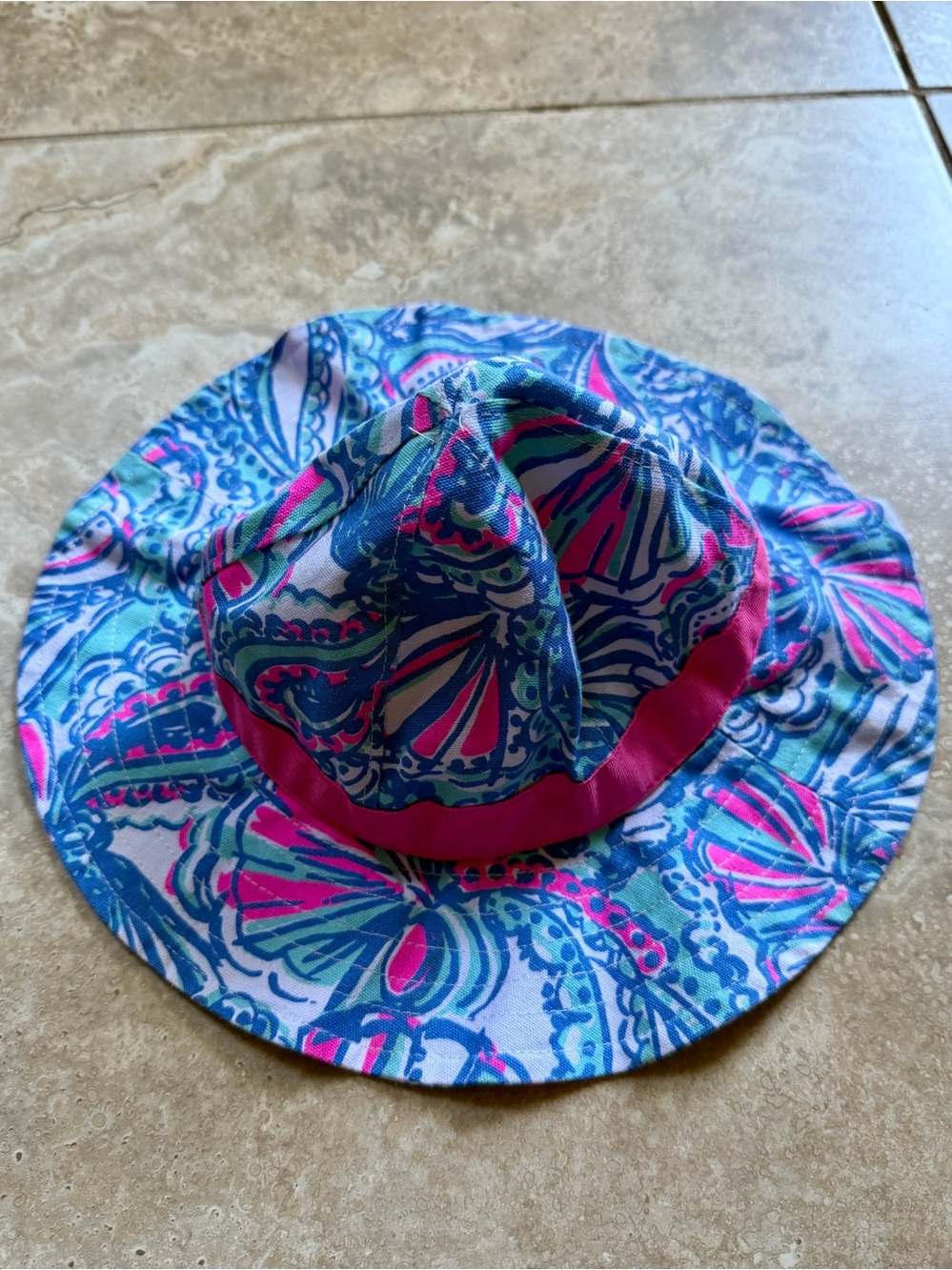 Lilly Pulitzer ‘My Fans’ Floppy Hat
